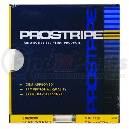 R420200 by PROSTRIPE - 5/16" x 150' Multistripes New Pewter Metallic