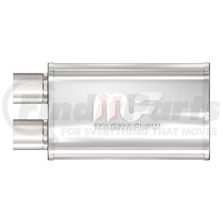 14210 by MAGNAFLOW EXHAUST PRODUCT - Straight-Through Performance Muffler; 2.5in. Offset Same End;  5x14x8 Body