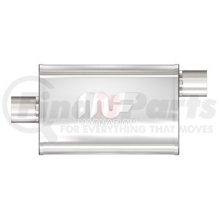 11124 by MAGNAFLOW EXHAUST PRODUCT - Straight-Through Performance Muffler; 2in. Offset/Center;  3.5x14x7 Body