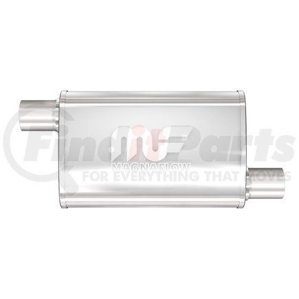 11236 by MAGNAFLOW EXHAUST PRODUCT - Straight-Through Performance Muffler; 2.5in. Offset/Offset;  4x14x9 Body