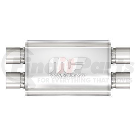 11378 by MAGNAFLOW EXHAUST PRODUCT - Straight-Through Performance Muffler; 2.25in. Dual/Dual;  4x11x9 Body