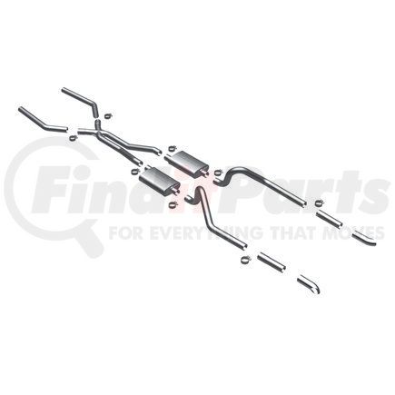 15816 by MAGNAFLOW EXHAUST PRODUCT - Street Series Stainless Crossmember-Back System