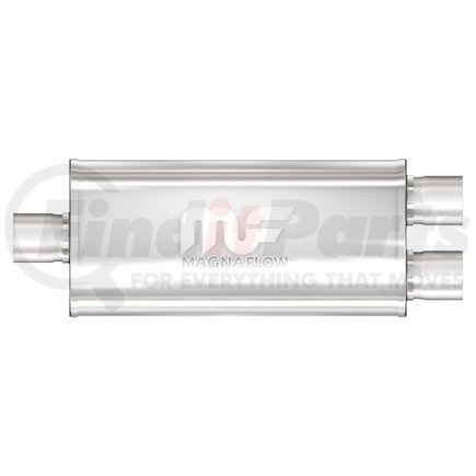 12278 by MAGNAFLOW EXHAUST PRODUCT - Straight-Through Performance Muffler; 3/2.25in. Center/Dual;  5x18x8 Body