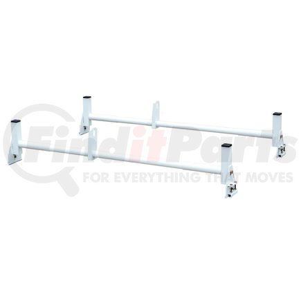 1501310 by BUYERS PRODUCTS - Ladder Rack - White, 2 Bars and 2 Clamps, For Van