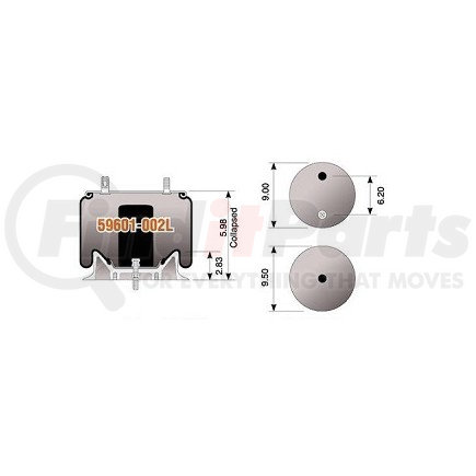 59601-002L by HENDRICKSON - Hendrickson Air Spring