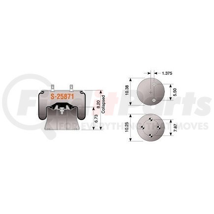 S-25871 by HENDRICKSON - Air Suspension Spring