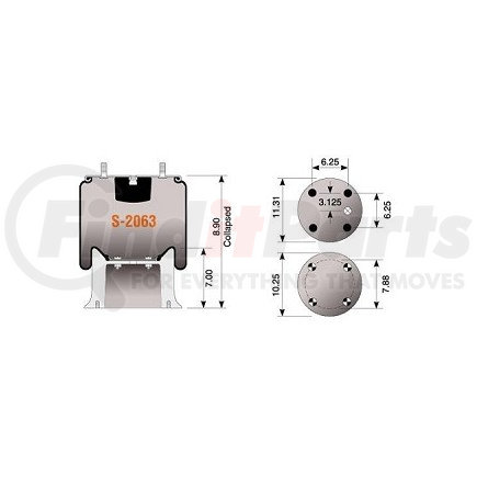 S-2063 by HENDRICKSON - Hendrickson Air Spring