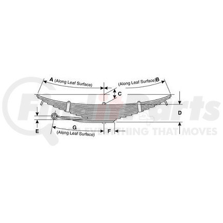 43-377 by DAYTON PARTS - Leaf Spring