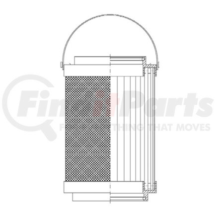 C18A10GV by WIX FILTERS - WIX INDUSTRIAL HYDRAULICS Cartridge Hydraulic Metal Canister Filter