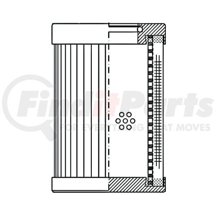 D50A60TBV by WIX FILTERS - WIX INDUSTRIAL HYDRAULICS Cartridge Hydraulic Metal Canister Filter