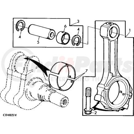 AR97655 by JOHN DEERE - BEARING (Scheme No: 7)