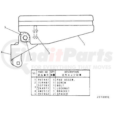 6W2520 by CATERPILLAR - Cushion Assembly - OEM Original Caterpillar part