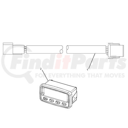 3020417 by CATERPILLAR - Display Assembly