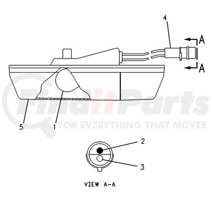 7X6399 by CATERPILLAR - Dome Lamp Assembly