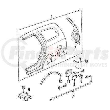 08P09-SX0-100 by HONDA - Splash Guard, Rear - Honda (08P09-SX0-100)