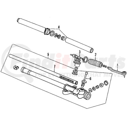 53601-SH3-A74 by HONDA - Rack, Power Steering (Left-Hand) - Honda (53601-SH3-A74)