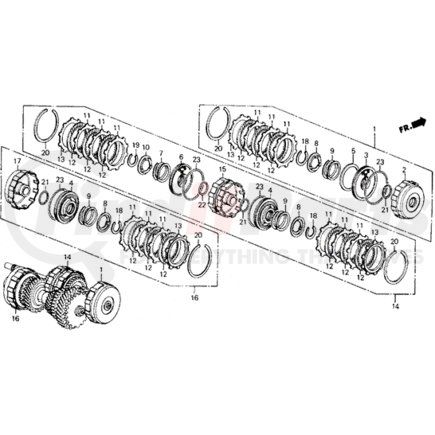 22556-PF4-000 by HONDA - Plate, Clutch End (6) (2.6MM) - Honda (22556-PF4-000)