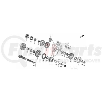 23421-P0X-000 by HONDA - Gear, Counter-Shaft Low - Honda (23421-P0X-000)