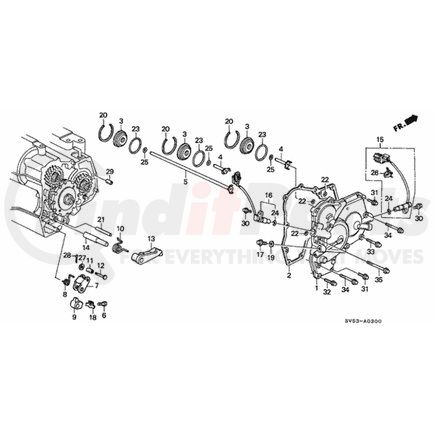 24562-PX4-000 by HONDA - Shaft, Parking - Honda (24562-PX4-000)