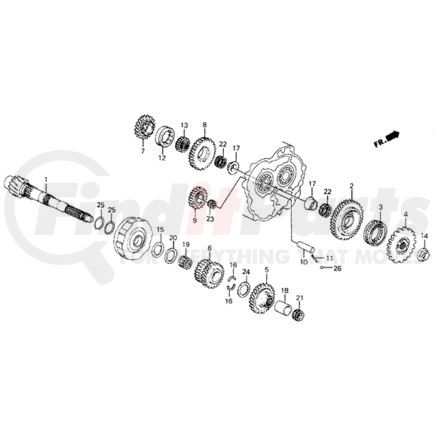 23565-PP6-010 by HONDA - Selector, Reverse Gear - Honda (23565-PP6-010)