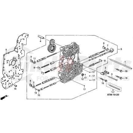 24630-P0Z-000 by HONDA - Arm, Change Detent - Honda (24630-P0Z-000)