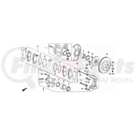 45019-SS0-000 by HONDA - Caliper Sub-Assembly, L Front - Honda (45019-SS0-000)