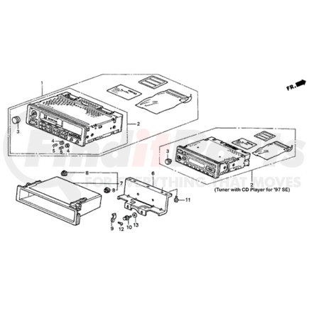 39100-SV2-A00 by HONDA - Tuner Assembly, Auto Radio (Anti-Theft) (Matsushita) - Honda (39100-SV2-A00)