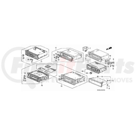 39100-S10-A00 by HONDA - Tuner Assembly, Auto Radio (20WX4) (Panasonic) - Honda (39100-S10-A00)