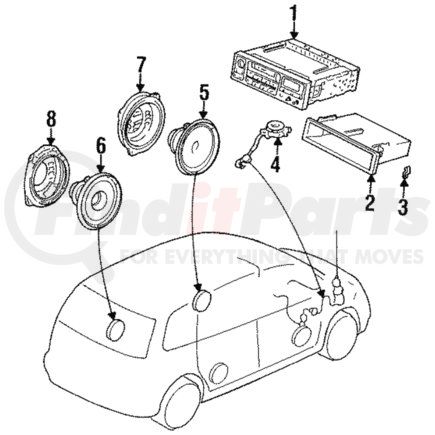 39100-SX0-A11 by HONDA - Tuner Assembly, Auto Radio (Pioneer) - Honda (39100-SX0-A11)