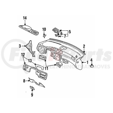 77140-SR0-A00 by HONDA - Bracket, Instrument (Driver Side) - Honda (77140-SR0-A00)