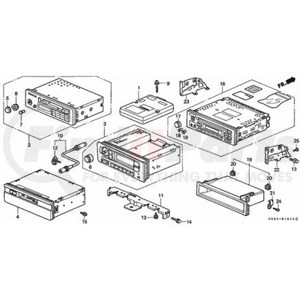 39100-S02-A00 by HONDA - Tuner Assembly, Auto Radio (20WX4) (Panasonic) - Honda (39100-S02-A00)