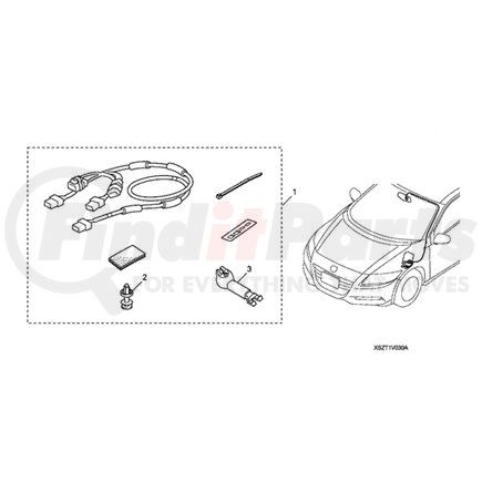 08V03-SZT-100 by HONDA - Mirror, Interior Attachment Kit - Honda (08V03-SZT-100)