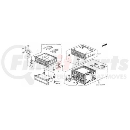 39100-S0X-C01 by HONDA - Tuner Assembly, Auto Radio (20WX4) (Panasonic) - Honda (39100-S0X-C01)