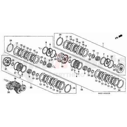 22553-PC9-000 by HONDA - Plate, Clutch End (3) (2.6MM) - Honda (22553-PC9-000)