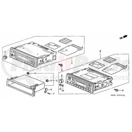 39100-S30-A11 by HONDA - Tuner Assembly, Radio (20WX4) (Matsushita) - Honda (39100-S30-A11)