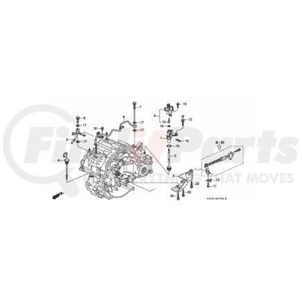 25910-P6H-010 by HONDA - Pipe A (Atf) - Honda (25910-P6H-010)