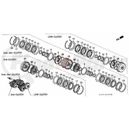 22530-P56-N00 by HONDA - Piston, Clutch - Honda (22530-P56-N00)