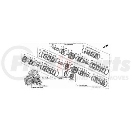 22544-P0X-003 by HONDA - Disk, Clutch - Honda (22544-P0X-003)