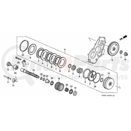 22542-PS5-003 by HONDA - Seat, Return Spring - Honda (22542-PS5-003)