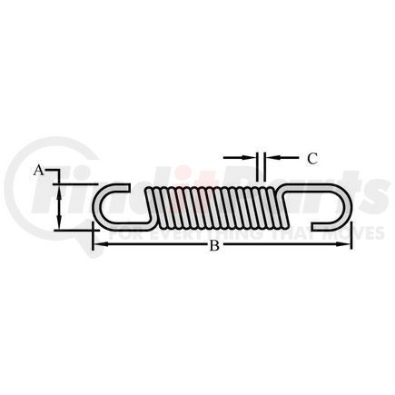 9L7372 by CATERPILLAR - Extension Spring