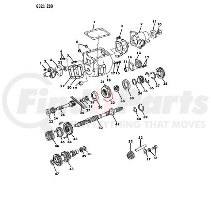 2205080 by CHRYSLER - OIL SEAL, Case Extension. Diagram 11