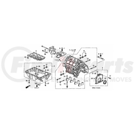 11000-P8A-810 by HONDA - Block Assembly, Cylinder (DOT) - Honda (11000-P8A-810)