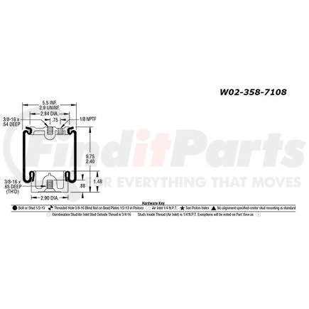 AS7108 by BWP-NSI - Firestone Sleeve Type Air Spri