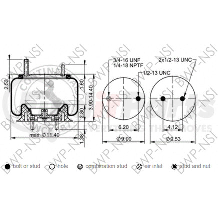 AS64255 by BWP-NSI - Continental Air Spring