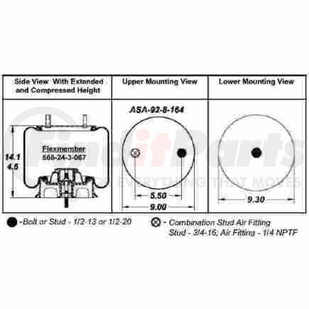 BWP-NSI M-1282 Wheel Rim Clamp SpkWhl Clamp Goodyear