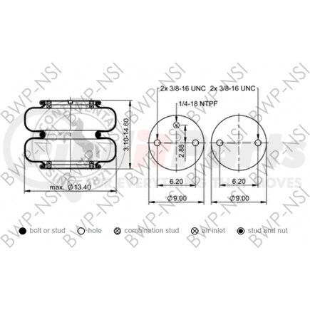 AS64533 by BWP-NSI - Continental Air Spring