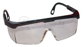 5270 by SAS SAFETY CORP - Black Frame Hornets™ with Clear Lens