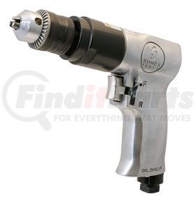 SX223 by SUNEX TOOLS - 3/8" Reversible Air Drill with Geared Chuck