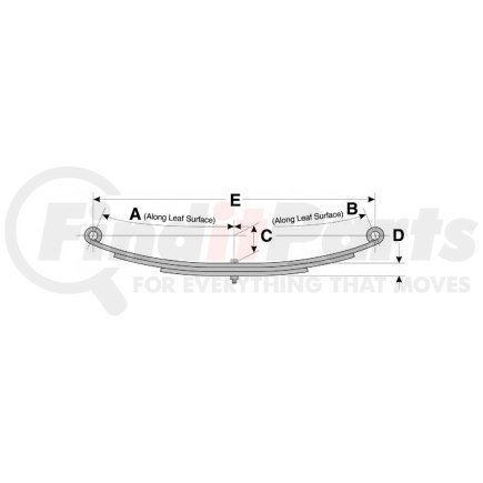 US-1067 by DAYTON PARTS - Leaf Spring