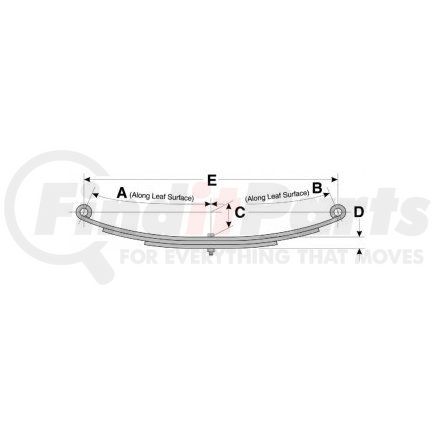 US-1035 by DAYTON PARTS - Leaf Spring